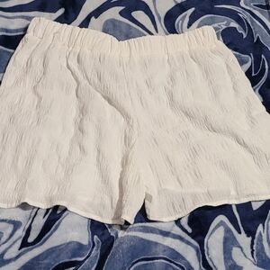 Nordstrom High Waist White Shorts with Relaxed Fit